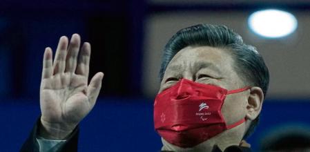 Chinese President Xi Jinping attends the opening ceremony at the 2022 Winter Paralympics, Friday, March 4, 2022, in Beijing. (AP Photo/Andy Wong)