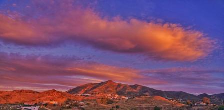 Candilazo en la sierra de Mijas.