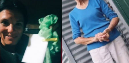 La cámara deja retratada a la vecina