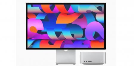 El monitor Studio Display y el ordenador Mac Studio