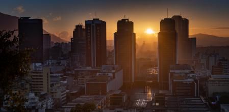Amanecer en Caracas, Venezuela