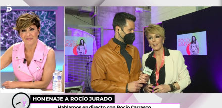 Sonsoles Ónega y Rocío Carrasco en 'Ya son las ocho'