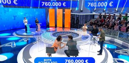 El bote de 'Pasapalabra' está cerca de los 800.000 euros