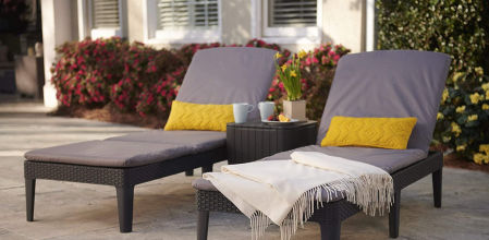 Tumbona acolchada Keter Jaipur