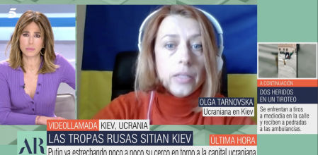 Los reproches de una ucraniana a los colaboradores de ‘El programa de Ana Rosa’: “¡Gente de poca fe!”