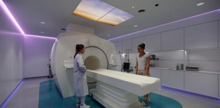 Recreación del PET/RM que se instalará en Bellvitge