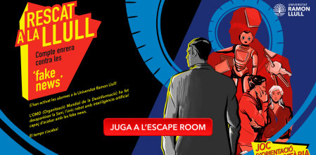 La pantalla inicial del escape room diseñado por la Universitat Ramon Llull