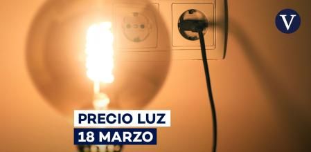 Precio luz hoy 18 marzo