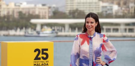 Laia Costa en la presentación de 'Cinco lobitos' en el festival de Málaga