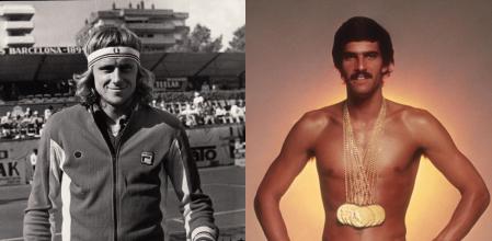 Björn Borg y Mark Spitz
