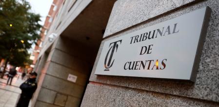 La entrada de Tribunal de Cuentas, en Madrid.