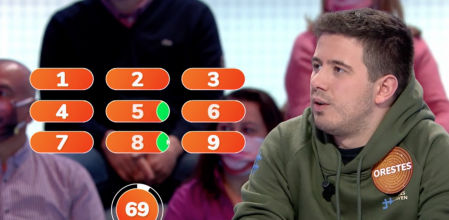 Orestes demuestra lo que sabe de cine en 'Pasapalabra'