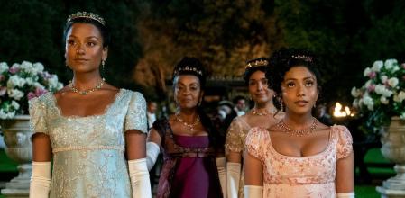 Parte del elenco de la segunda temporada de 'Los Bridgerton'