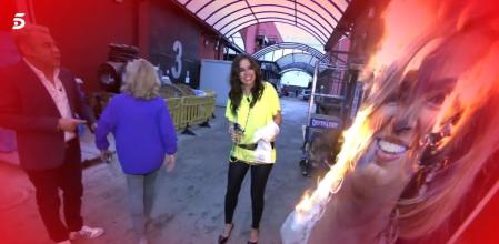 Sálvame quemó una foto de Carmen Borrego en directo