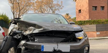 Estado en el que quedó un coche tras un accidente de tráfico
