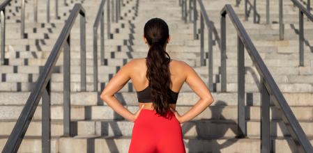 Mujer preparada para entrenar
