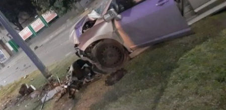 Rompe el récord mundial de alcoholemia y choca contra un poste de luz mientras conduce