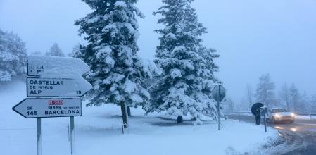 Nevada invernal de primavera en la Collada de Toses.