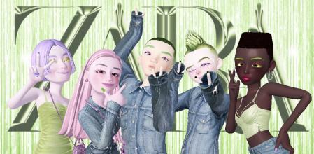 Avatares de la metacolección Lime Glam de Zara