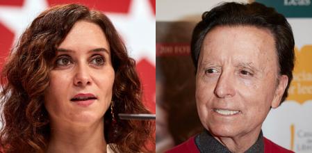 La presidenta de la Comunidad de Madrid, Isabel Díaz Ayuso y el ex torero, José Ortega Cano.