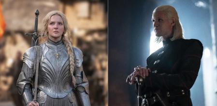 Morfydd Clark es Galadriel en 'El señor de los anillos' y Matt Smith es el príncipe Daemon en 'La casa del dragón'.