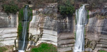 Evolución de la cascada del Salt del Cabrit los últimos 15 días.