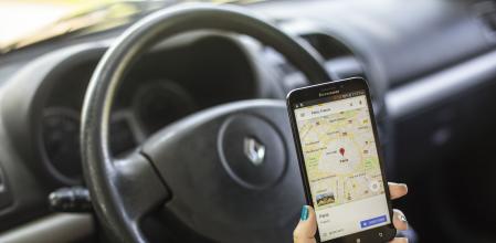 Google Maps en un coche