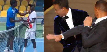 El momento exacto de la bofetada