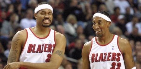 Rasheed Wallace y Scottie Pippen