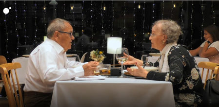 Carmen y Pedro en 'First Dates'