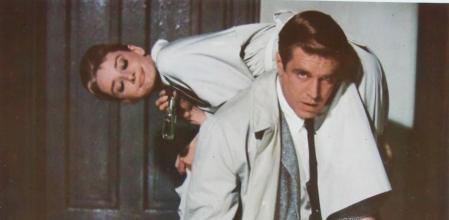 Audrey Hepburn y George Peppard en Desayuno con diamantes