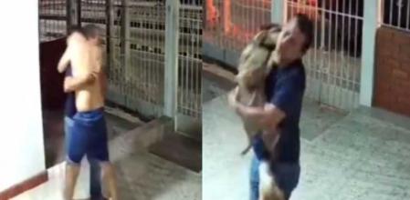 La emotiva reacción viral de una familia al reencontrarse con su perrito perdido