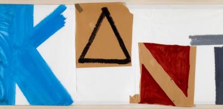 Kant, collage y técnica mixta sobre papel de Miguel Ángel Campano