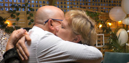 Fina y Roger en 'First Dates'