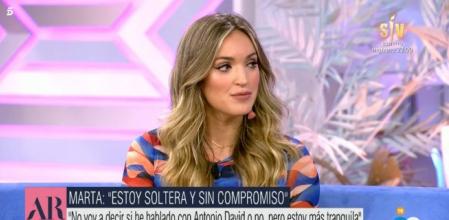 Marta Riesco, soltera y sin compromiso en 'El programa de AR'