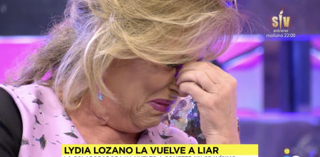 Lydia Lozano se derrumba en ‘Sálvame’ tras dar una información falsa sobre Ana María Aldón