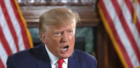 Donal Trump completamente fuera de sí durante la entrevista de Piers Morgan