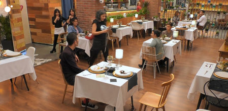 Bea y Fede en 'First Dates'