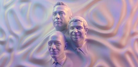 Elon Musk, Larry Page y Jeff Bezos