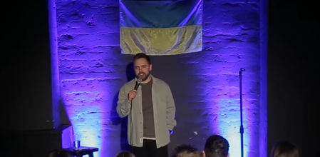 Anton Tymoshenko durante su show en Kyiv