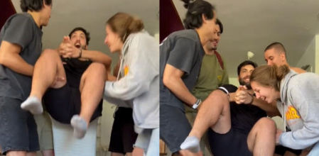 La explicación del vídeo viral levantando a un hombre con los dedos: ¿Truco de magia o ciencia?