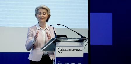 La presidenta de la Comisión Europea, en la reunión del Cercle d'Economia