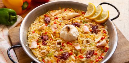 Arroz chipirones