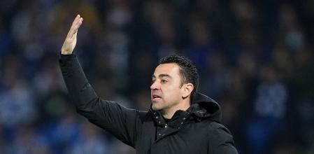 Xavi Hernández durante un partido
