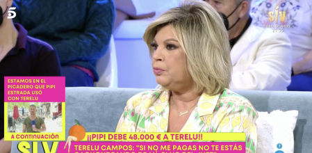 Terelu Campos desvela en 'Sálvame' la demoledora frase que Pipi Estrada le dijo tras su ruptura