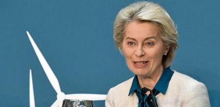 18 May 2022, Denmark, Esbjerg: European Commission President Ursula Von der Leyen speaks during the North Sea Summit. Photo: Pool Philip Reynaers/BELGA/dpa 18/05/2022 ONLY FOR USE IN SPAIN