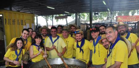 La peña Picafiques en 2019, el último Aplec antes de la pandemia de Covid.