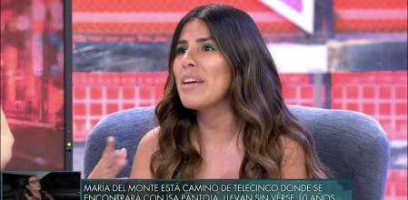 Isa Pantoja durante su intervención en el 'Deluxe'