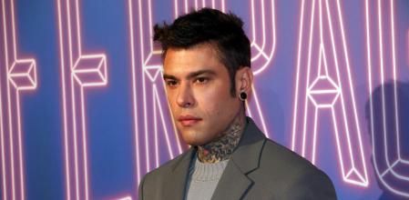 Singer Fedez at photocall Ferragnez