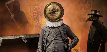 Imagen del montaje de 'Extinción', espectáculo de Agrupación Señor Serrano sobre música de Joan Cererols, el Monteverdi catalán